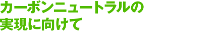 カーボンニュートラルの実現に向けて